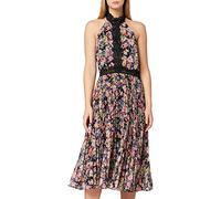 Marque Amazon - TRUTH & FABLE Robe de Soirée Plissée Dos Nu Femme, Multicolore (Multicoloured), 40, Label:M