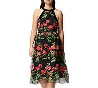 Marque Amazon - TRUTH & FABLE Robe Midi à Fleurs Femme, Multicolore (Multicoloured), 36, Label:XS