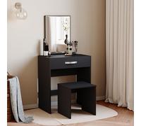 Marque Amazon - Vida Designs Isla Coiffeuse, Noir, 130 x 63,5 x 39 Cm