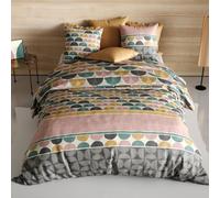 marque Atelier du Coton Housse de Couette 240x220 Thanos + 2 taies Coton 57 Fils