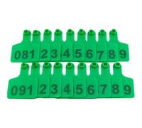 Marque auriculaire en plastique pour bétail Étiquettes d'oreille d'identification du bétail multicolores numérotées 001-1000 paquet de 100(Green,401-500)