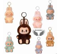 MARQUE BB ANGELL® LABUBU PORTE CLÉ MONSTERS peluche ,jouet kawai Cadeau de collection 1 ALLEATOIRE DANS SACHET SCELLE