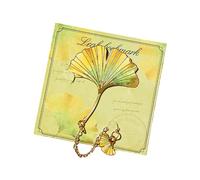 Marque de livre à breloques végétales pratiques mais décoratives, outil de marquage de Page en métal de chinois, séparateur intérieur de livre, séparateur élégant