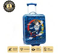 Marque européenne, design français, bagage à roulettes pour enfants 48x34x19cm (18 pouces), en matériau PC de haute qualité, , style universitaire, forme d'animal mignon, garantie 1 an, essentiels pou