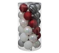 marque Fééric Lights and Christmas Boules de Noël 60 mm X30 Rouge, Gris et Blanc