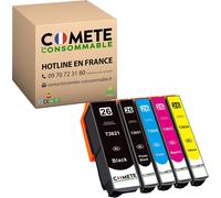 Marque française - 26XL - 5 Cartouches d'encre Compatibles pour Epson 26 XL Ours Polaire - pour Epson Expression XP-600 XP-620 XP-510 XP-520 XP-820 XP-810 XP-700 XP-720 (2 Noir et 3 Couleur)