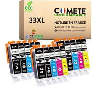 Marque française - 33XL - 15 Cartouches d'encre Compatibles avec Epson 33 XL Orange - pour Epson Expression Premium XP-530 XP-540 XP-630 XP-635 XP-640 XP-645 XP-7100 XP-830 (Noir et Couleur)