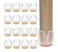 ✮Marque Francaise✮- Feutre Pied |40 PCS|✮✮Garantie A Vie✮✮|12-16MM|Patin Silicone pour mobilier/Meubles-Embout Anti-Rayures-Tampon Chaise Protection parquet (Transparent- 16pièces, Rond XS (12-16MM))