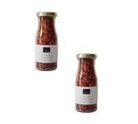Marque française indépendante | Petite entreprise familiale | Flocons de Piment Doux 140g (2x70g) | Le Monopati Signature | Piments Séchés 100% Naturels | Sans Additifs | Pot en Verre