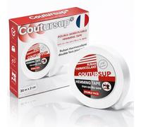 Marque Française | Ruban Thermocollant Ourlet Blanc 2,5 cm × 30 m | Ourlet Sans Couture au Fer à Repasser, Bande Double Face pour Pantalon, Vêtements, Rideaux, Tissus Coton et Polyester