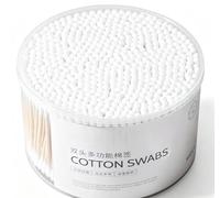 Marque Générique Coton-tiges 500 pièces, Bâtonnets de Coton à Double Tête, Bâtonnet en Bois de Bambou, pour Nettoyage des Oreilles, Maquillage, Nettoyage Ménager et Soins Quotidiens, Emballage en Boît
