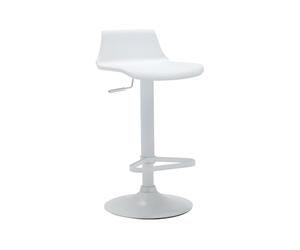 marque+generique Vente-Unique - Tabouret de Bar - Polypropyléne - Hauteur réglable - Coloris Blanc - CALAS