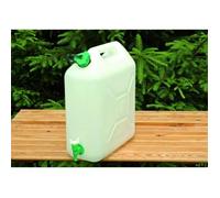 [MARQUE] Jerrycan de voyage 5 L extra-fort avec robinet eau propre - Blanc et vert - Pour camping-car et voyages