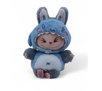 MARQUE KIKOUCAT 1 LABUBU MONSTERS REQUIN PORTE CLÉS 3D peluche, kawaii Cadeau de collection + HABIT et accessoire INCLUS