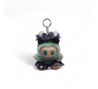 MARQUE KIKOUCAT 1 LABUBU MONSTERS ROBE NOIR VIOLET PORTE CLÉS 3D peluche, kawaii Cadeau de collection + HABIT et accessoire INCLUS