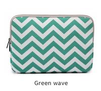 Marque Lisen Sac D'ordinateur Portable Homme Dame Sleeve Housse Pour MacBook Air Pro M1 Ordinateur Portable Pour Ipad 9.7,Dropship - For 2018-2021 Mac Air 13 - Vague verte