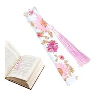 Marque-livres pour femme - Marque-page pressé en résine époxy transparente - Beau cadeau pour les amateurs de livres de bricolage - Avec motif pour augmenter l'intérêt de la lecture