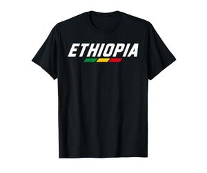 Marque-Mots ethiopie à Rayures tricolores T-Shirt