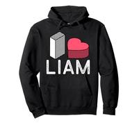 Marque-nom personnalisé « I Love Liam » Sweat à Capuche