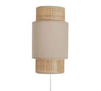 marque Ostaria Applique incurvée rotin tissu beige