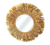 marque Ostaria Miroir Rond Raphia D48