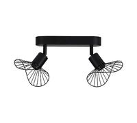 marque Ostaria Rampe 2 Spots orientables Capeline Noir