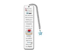 Marque-Page 30th Joyeux Cadeaux D'anniversaire Mari Petit Ami Fils 30ans Apprécier Personnalisé Cadeau Mère Père Ami Meilleurs Voeux Souvenirs Familles NoëL Encouragement Du Grand-Père Grand-Mère