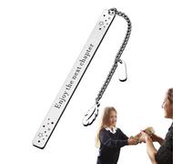 Marque-page - Acier Inoxydable, Pendentif En Forme De Feuille De Métal Gravé, Support De Page Décoratif Ovale | Souvenir Délicat De Remise De Diplôme Avec Breloque Suspendue, Accessoire De Marque-page