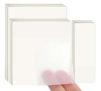 Marque Page Adhésif, 400 pcs Notes Autocollantes Transparentes, Sticky Memo Pads, Set de Notes Adhésives Réutilisables, Étanche, Bloc-notes Post pour la Maison/École/Bureau/PET(4 tailles)