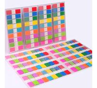 Marque Page Adhesif,moinkerin 1800 Pièces Sticky Notes Couleur Feuillets Autocollants Index Tabs PET Multicolore pour les Signets, l'étude, le Bureau