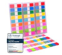 Marque Page Adhesif,moinkerin 900 Pièces Sticky Notes Couleur Feuillets Autocollants Index Tabs PET Multicolore pour les Signets, l'étude, le Bureau