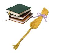 Marque-page Animal Crochet - Marqueur Page Chat de 12cm, Accessoires de Livre Fait Main | Bijoux de Lecture Mignons pour Adultes Magazines Carnets de notes Bibliothèque d'école Cadeau