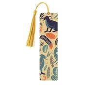 Marque-page animaux australiens, marque-pages en bois pour les amateurs de livres, marque de livre en bois fait à la main avec pompon, marqueurs de page de lecture, étiquettes cadeaux en bois pour