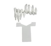 Marque-page articulé en doigts d ' os pour bureau d ' horreur, White | Marque-page mains squelette en plastique, projet d ' artisanat d ' assemblage amusant pour les d ' horreur