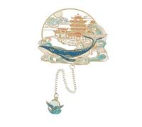 Marque-page Artisanal en Laiton avec Pendentif, Signet Décoratif