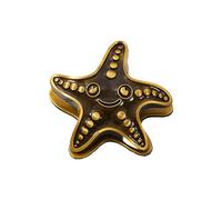 Marque-page artistique en alliage avec coquillage antique de 2,4 m, poisson et étoile de mer, parfait pour les cahiers, outil d'écriture créatif