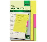 Marque-page auto-adhésif Tab Marker Notes, papier