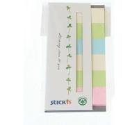 Marque-page autocollant Stick'n Hopax, 45x15 mm, papier, mélange de couleurs, 6x30 pcs