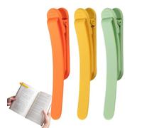Marque-page avec, signet en silicone pratique avec ouverture/fermeture automatique Marque-page automatique en silicone - 3 signets intelligents uniques pour femmes et hommes Signets