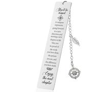 Marque-page cadeau de départ d'une collègue pour femme - Marque-page d'adieu en métal avec citation « You'll Be Missed » - Cadeau de nouveau chapitre pour collègues, enseignants, patron, retraite et