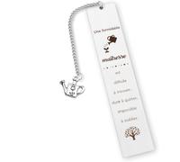 Marque-Page Cadeau Maitresse D'école,Cadeau Nounou Original,Cadeau Maitresse D'école Fin D'année,Cadeau Atsem Aesh Institutrice,Cadeau Pour Nounou Noel,Cadeau Nounou Noel,Cadeau Noel Maitresse D'école