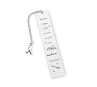 Marque-Page Cadeau Maitresse D'école,Signet en Acier Inoxydable Cadeau Atsem,Cadeau Maitresse D'école Fin D'année,Cadeau Maitre,Cadeau Aesh Institutrice,Cadeau Atsem D'école Fin D'année(1 pc.)