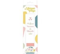 marque-page carton nounou 16x4cm blanc - sud trading cd7814v04 Blanc G