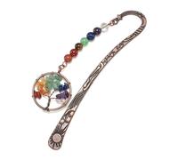 Marque-Page Chakra Vintage En Cristal, Marque-Page D'arbre En Métal Pour Femmes, Cadeau De Noël Pour Étudiants Et Enseignants