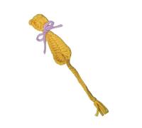 Marque-page chat - 21 x 3,2 x 0,5 cm - Fait à la main - Livre au crochet mignon en forme d'animal - Marque-page de livre - Accessoire esthétique - Outil de décoration de lecture - F