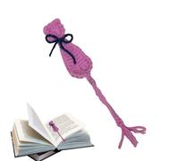 Marque-page chat au crochet,marque-page au crochet,Marqueur de livre animal - Accessoires de lecture marque-pages esthétiques, marqueur de page de livre de lecture tricoté pour hommes et fe