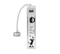Marque Page Chat Rigolo, Alliage de Zinc Drôle Marque-Pages Chaton avec Pendentif de Livre pas Mignon Accessoires Lecture pour les Amoureux des Chats