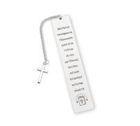 Marque-Page Chrétien,Signet Inspirant,Cadeau pour Communion et Confirmation,Cadeau de baptême,Cadeau d'Anniversaire et Calendrier de l'Avent,Marque pages religieux pour femme et hom