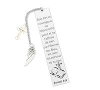 Marque-Page Chrétien,Signet Inspirant,Cadeau pour Communion et Confirmation,Cadeaux de baptême,Cadeau d'Anniversaire et Calendrier de l'Avent,Marque pages religieux pour femme et homme