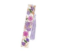 Marque-page compagnon de lecture - Marque-page en résine - Marque-page Daisy Floral Epoxy, marque-page avec fleurs séchées | Marque-page créatif avec colle pour amateurs de livres, cadeau unique pour